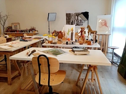 Intaglio printmaking course in an art studio in the hinterland of Lake Garda 8